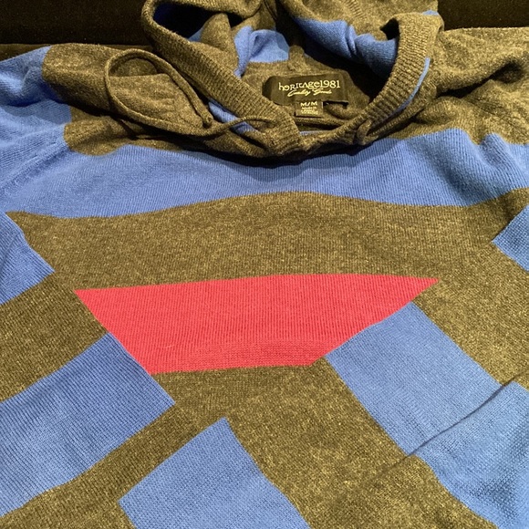 Mens Medium colour block hoodie - Picture 6 of 6